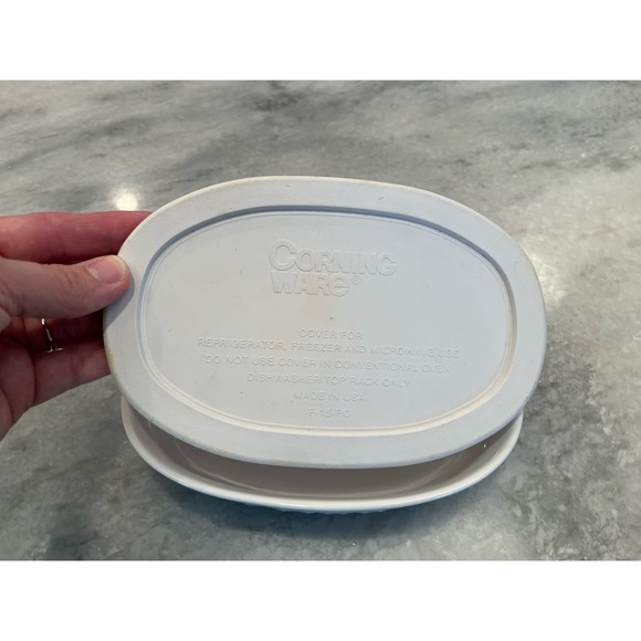 Vintage Corning Ware Individual Casserole dish French White - Picture 2 of 3